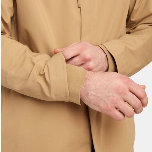 Descente XL Sun Shield Hard Shell Bal Collar Coat - Desert Khaki - Picture 6 of 14